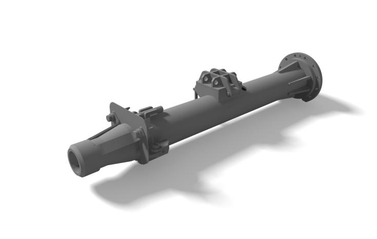 Modèle CAO d'un canon de rebouchage de four de nickel